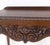 Petit Heavily Carved Walnut Cherubs Rope Edge Two Piece Console Table Shelf MINT For Sale - Image 14 of 18