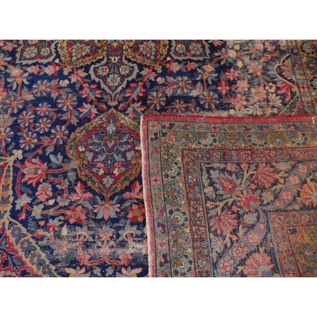 1900s Antique Persian Kerman Lavar Rug-9'x 13' For Sale - Image 11 of 13