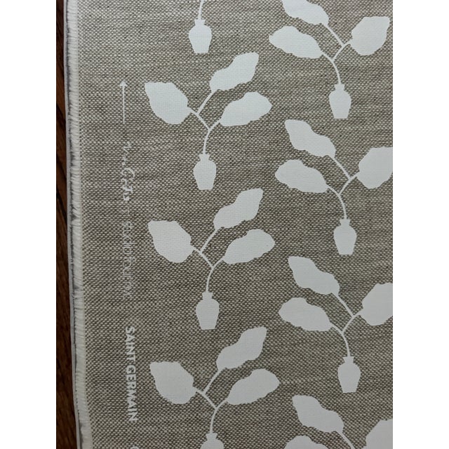 Wayne Pate + Studio Four Nyc Saint Germain Linen Fabric Color Plaster 1 5/8 Yards For Sale - Image 4 of 5