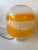 Pair of Murano Glass Orange White Smoke Saturn Lamps. Italy, 1970s For Sale - Image 10 of 13