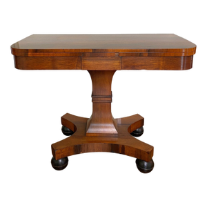 Antique English Rosewood Card Table
