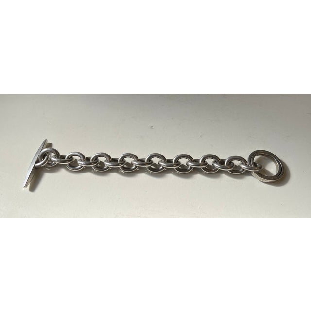 Vintage Danish Sterling Silver Bracelet in the style of Georg Jensen, 1970s For Sale - Image 12 of 12