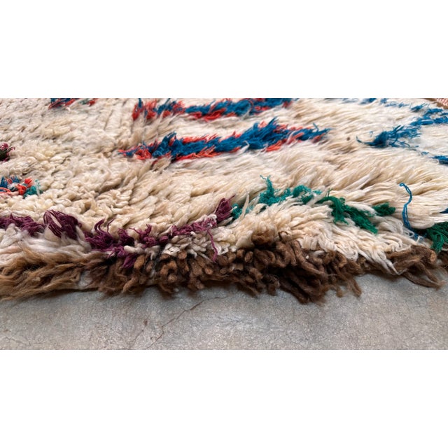 1990s 1990s Handknotted Plush Sheep Wool Rug - 7.3 X 3.28 Ft For Sale - Image 5 of 9