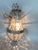 Metal 1980s French Louis XVI Silver Bronze Basket Chandelier 1Pc For Sale - Image 7 of 8