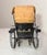 Black Antique 19th Century Handmade Mixed Media Tole Running Rickshaw Mini Sculpture For Sale - Image 8 of 18