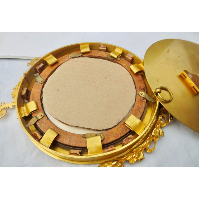 Gilt Bronze and Enamel Circular Frame Beaux Arts Revival For Sale - Image 4 of 7