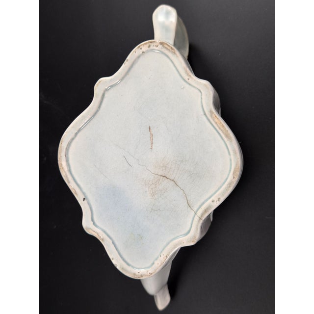 English Earthenware Commode-Shaped Teapot with Widow Finial, c.1810 For Sale - Image 10 of 15