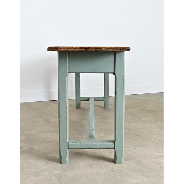 English 19th Century Painted Pine Four-drawer Server For Sale In Baton Rouge - Image 6 of 12