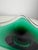 Murano Sommerso Art Glass Bowl in Green and Clear Glass, Italy, 1960s For Sale - Image 4 of 8