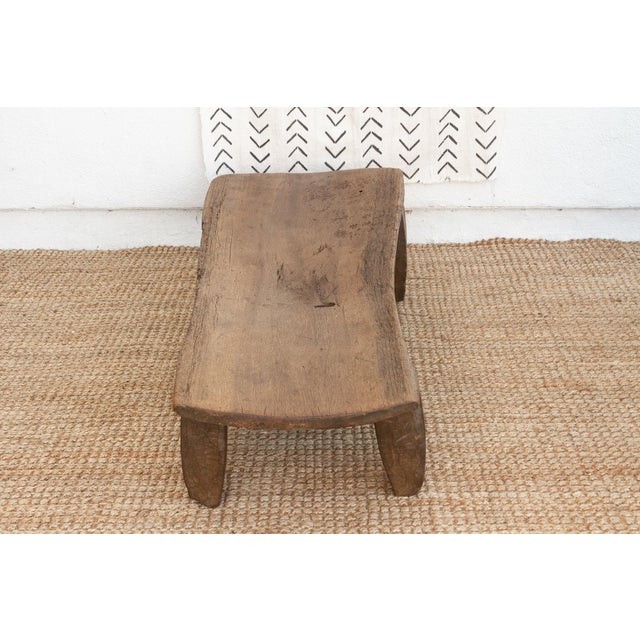 Wood Ancient Carved Wooden Freeform Coffee Table For Sale - Image 7 of 9