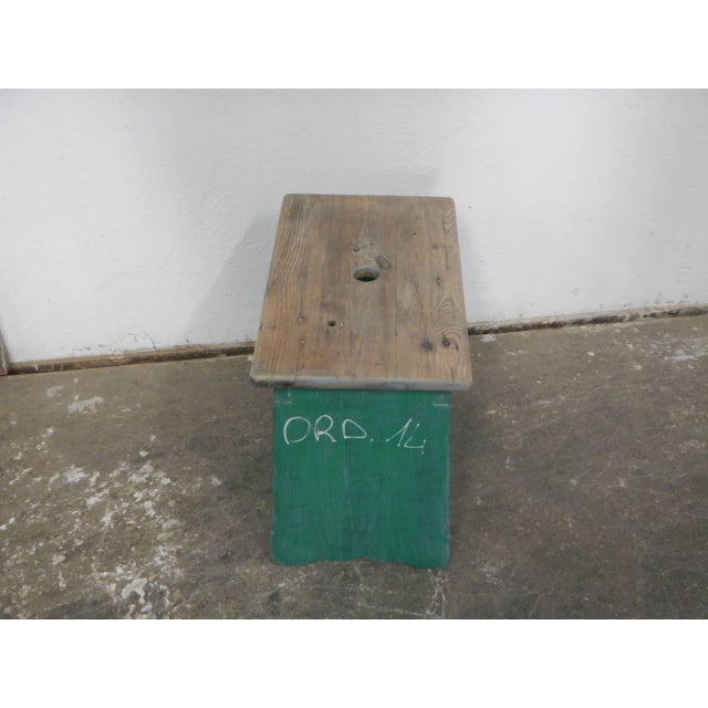 Mid-Century Fir Stool, 1960s For Sale - Image 4 of 11