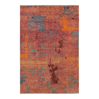 Contemporary Balochi Purple/Blue Wool Rug - 4'11''x8'1'' For Sale