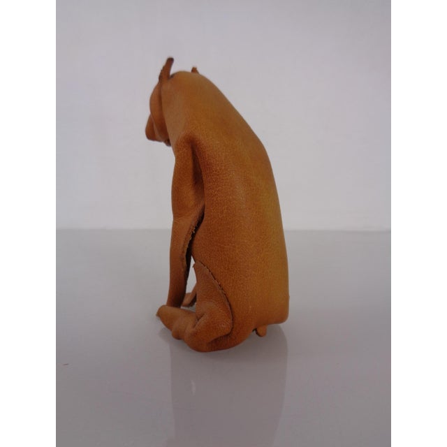 Handmade Leather Boxer Dog from Deru Wiesbaden, Germany, 1960s For Sale - Image 11 of 18