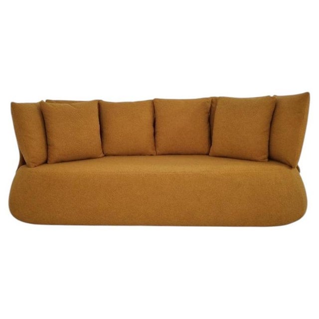 2000 - 2009 Fat Sofa in Mustard Bouclé Fabric from B&B Italia For Sale - Image 5 of 7
