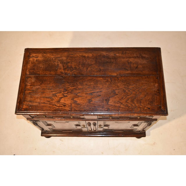 Wood Early 18th Century English Geometric Buffet For Sale - Image 7 of 8