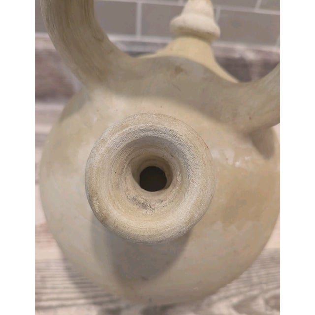 Vintage Spanish Agost Aliconte Botijo Clay Water Jug 10.5 Inch Spain For Sale - Image 6 of 6
