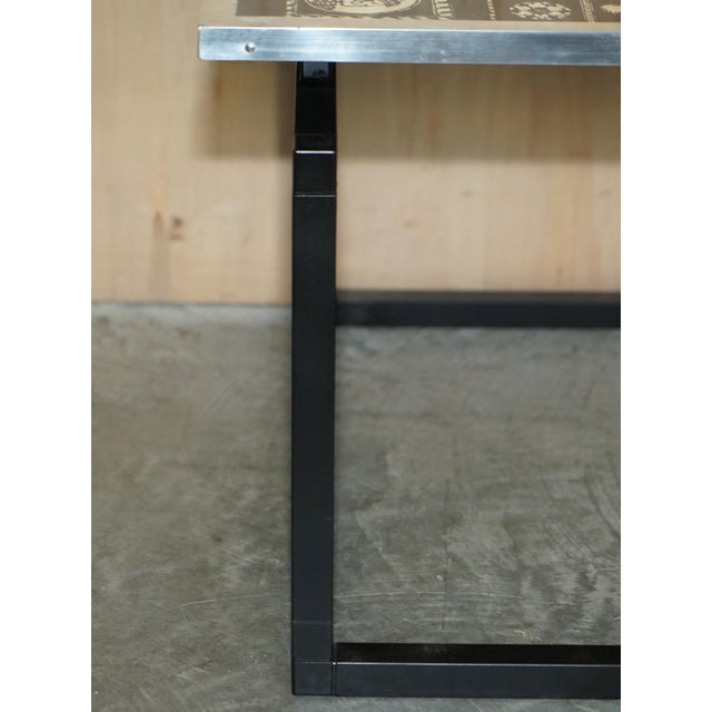 1960s Game Table with Chess Board in Silvered Chrome, 1960s For Sale - Image 5 of 17