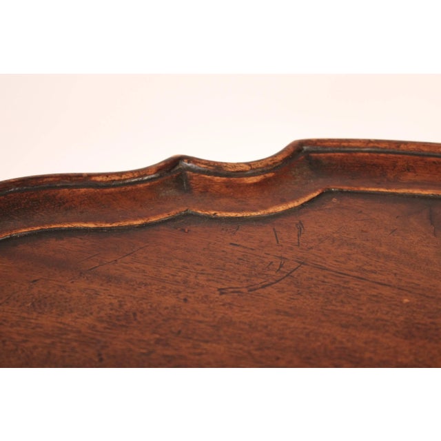 Antique George II Style Mahogany Pie Crust Table For Sale - Image 10 of 13