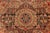 Persian Antique Persian Tabriz Botanic Brown, Pink, Red Handmade Wool Rug For Sale - Image 3 of 4