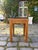Brown Danish Oak Stool with Red Seat For Sale - Image 8 of 11