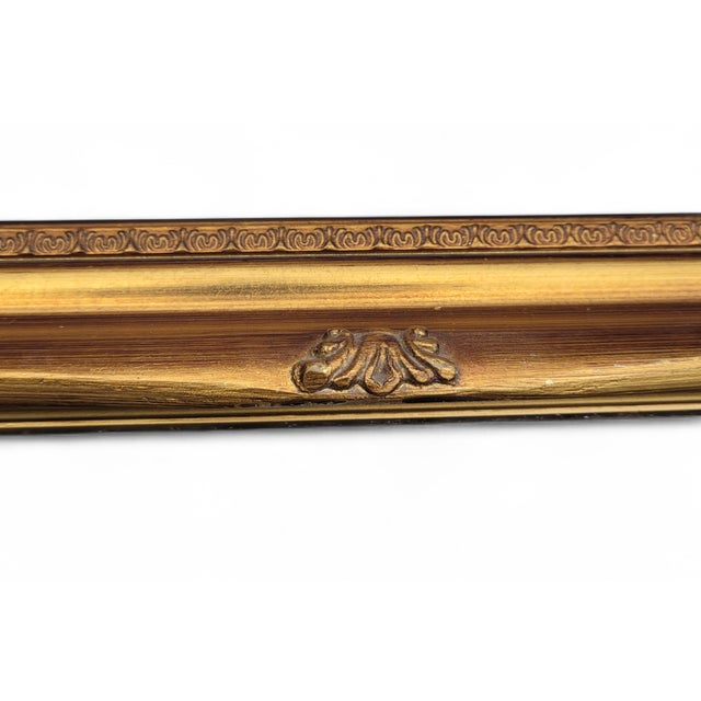 Antique French Louis XV Rococo Revival Facet-Cut Wall Mirror with Ornate Giltwood Frame, 1900s For Sale - Image 9 of 12