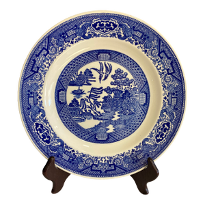 Vintage Blue Willow Ironstone Plate by Royal Ironstone