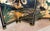 1960s Asian Style Black Lacquered/Giltwood 4-Panel Bird Screen For Sale - Image 5 of 5