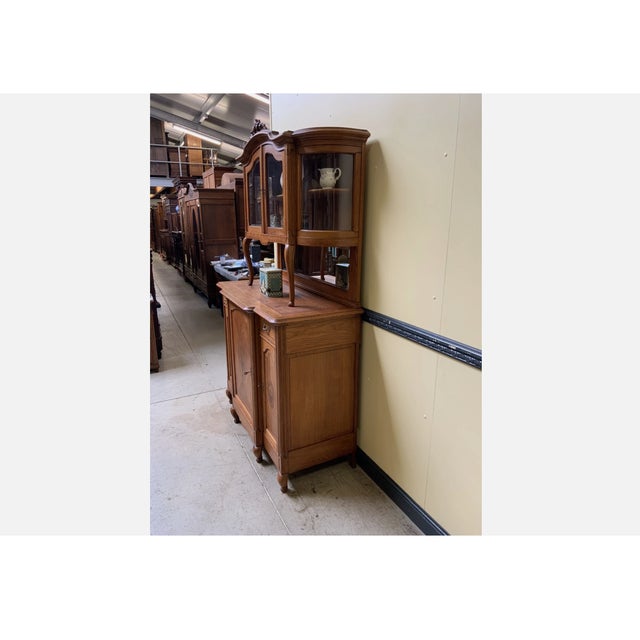 Antique Art Nouveau Parquet Marquetry Buffet, 1920s For Sale - Image 4 of 9