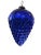 Large Vintage Cobalt Blue Glass Kugel Style Ornament With Brass Cap For Sale - Image 12 of 12