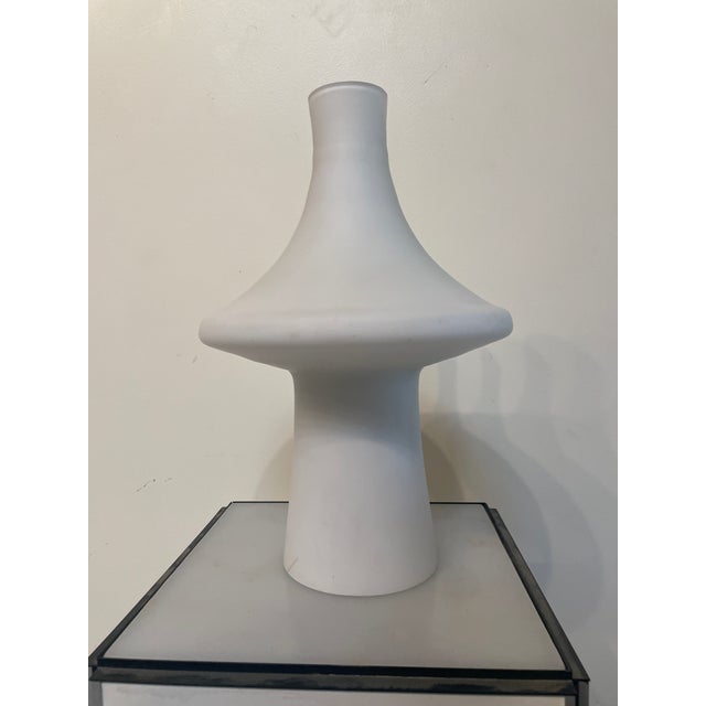 Spaceship Scandinavian Hand Blown Glass Table Lamp | 1960s Table Lamp | Vintage Lighting For Sale - Image 10 of 10