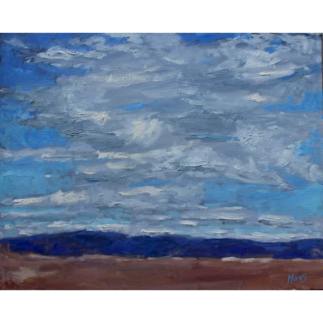"Nevada Cloudscape" Contemporary Impressionist Style Landscape Oil Painting For Sale