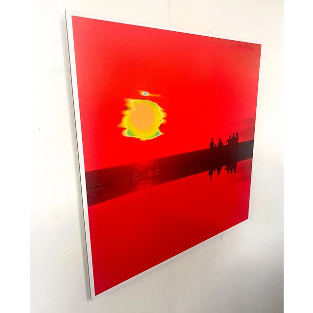 The endless Summer by the contemporary artist Marc Vandermeer ( American, 1950's) is inspired by a photograph of people...