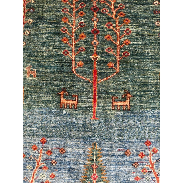 Textile Vintage Persian Gabbeh Wool Landscape Rug – 120x177 Cm For Sale - Image 7 of 18