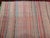 Vintage Rag Runner, Handwoven Wool & Cotton, Stripe Pattern, Red & Pink, 3x14 For Sale - Image 17 of 18