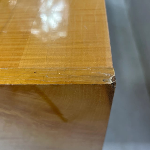 Gold Mid Century German Maple Vanity For Sale - Image 8 of 11