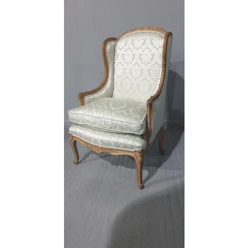 French Winged Armchair For Sale - Image 4 of 18