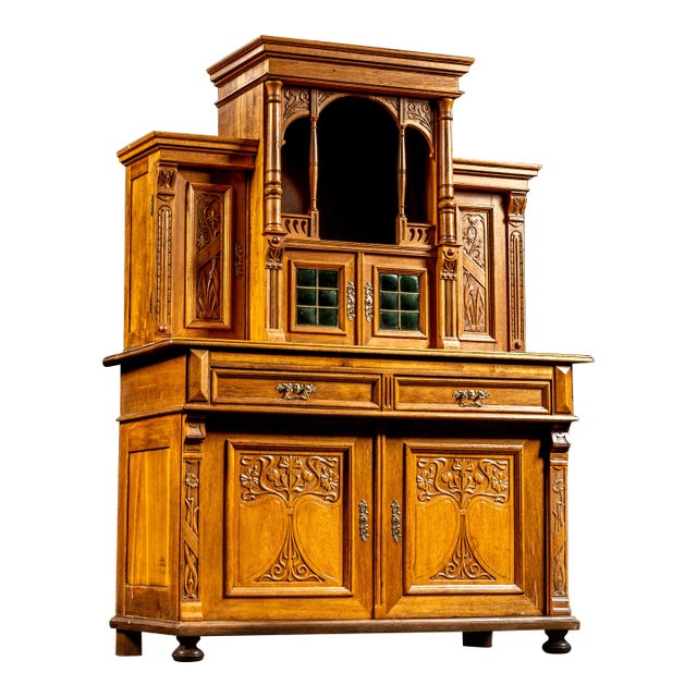 Late 19th Century German Gothic Revival Parlor Cabinet For Sale