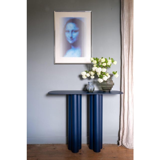 Luna 130 Metal Console Table by Laurence Du Tilly For Sale - Image 18 of 18