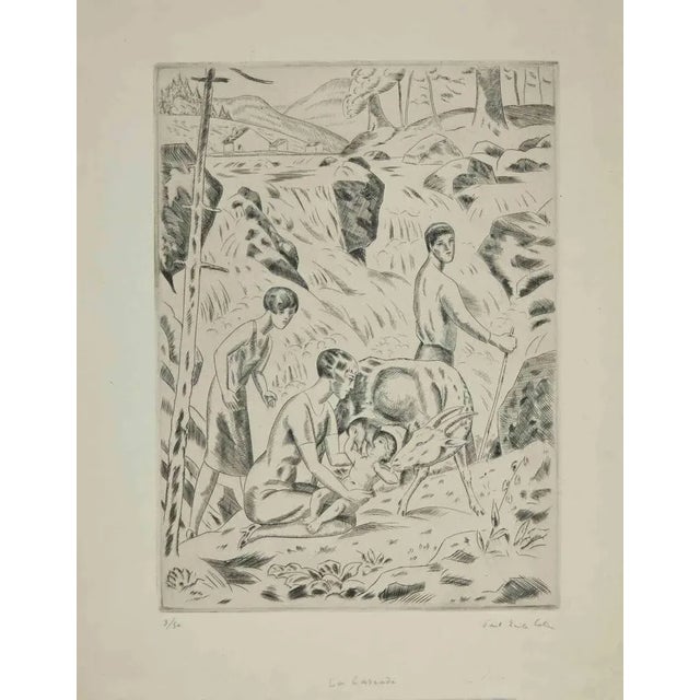 Etching and drypoint realized by Paul Emile Colin in 1930s. Edition of 3/50. Hand signed and numbered. Very good...