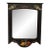 Painted Black Fruit Motif Wall Mirror For Sale
