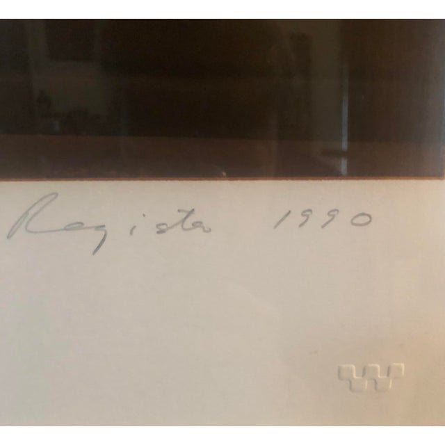 1990 "Venetian Light" Hand Printed Silkscreen Lithograph by John Register For Sale - Image 4 of 4