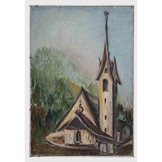 Amelia Cugini Tumiotto, Ortisei, Oil Painting, 1966 For Sale - Image 4 of 4