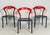 Postmodern Lotus Chairs by Hartmut Lohmeyer for Kusch&Co., Germany, 1980s, Set of 4 For Sale - Image 3 of 17