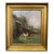 19th Century Framed Chicken Oil Painting Signed H. Lambert for E. Galien-Laloue For Sale