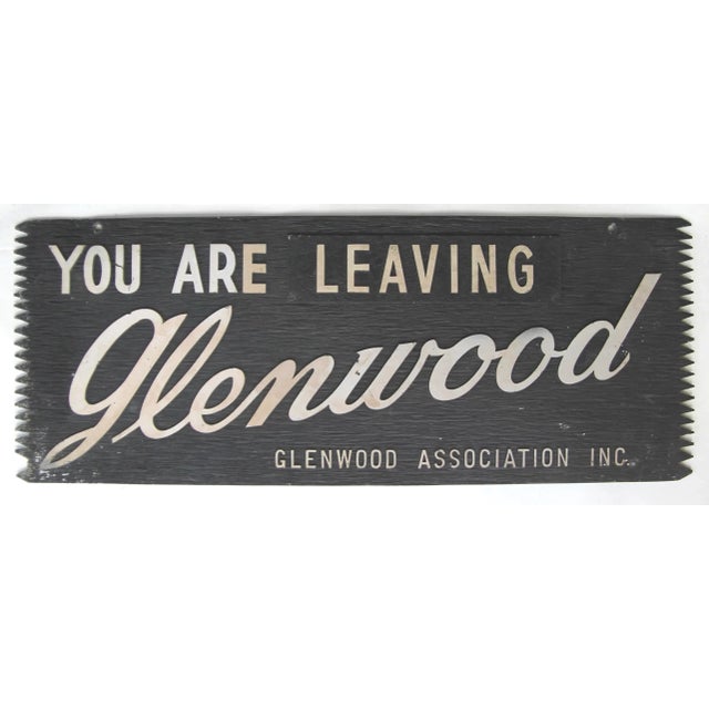 You Are Entering/Leaving Glenwood Metal Sign For Sale - Image 4 of 7