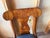 American Early 20th Century Set of 6 Crotch Flame Mahogany Empire Style Saber Leg Dining Chairs For Sale - Image 3 of 18