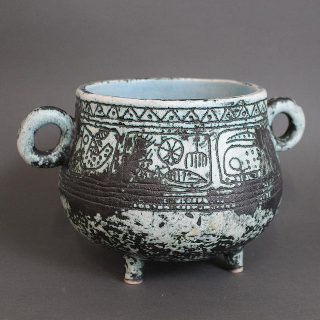 Vintage French Ceramic Pot by Jacques Blin, 1960s For Sale - Image 4 of 17
