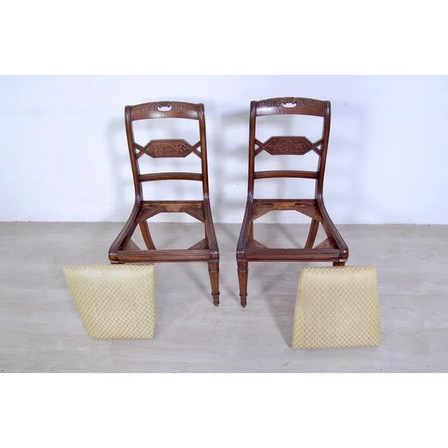 Brown Set of Dining Chairs, 20th Century For Sale - Image 8 of 12