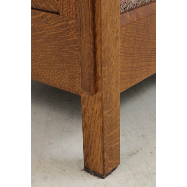 Stickley Mission Oak Prairie Settee Sofa For Sale - Image 14 of 18
