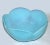 Baby Blue 1980s Art Deco Style Opaline Glass Baby Blue Translucent Serving Bowl For Sale - Image 8 of 11